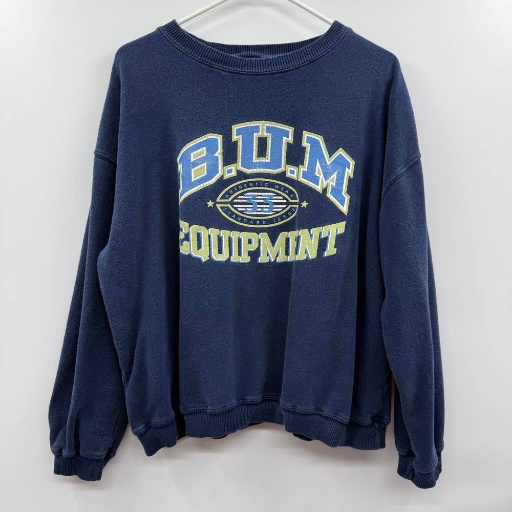 B.U.M. EQUIPMENT Authentic Wear Crewneck Sweatshirt small/medium